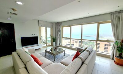 2 Bedroom Apartment with Panoramic View Next to JBR Beach